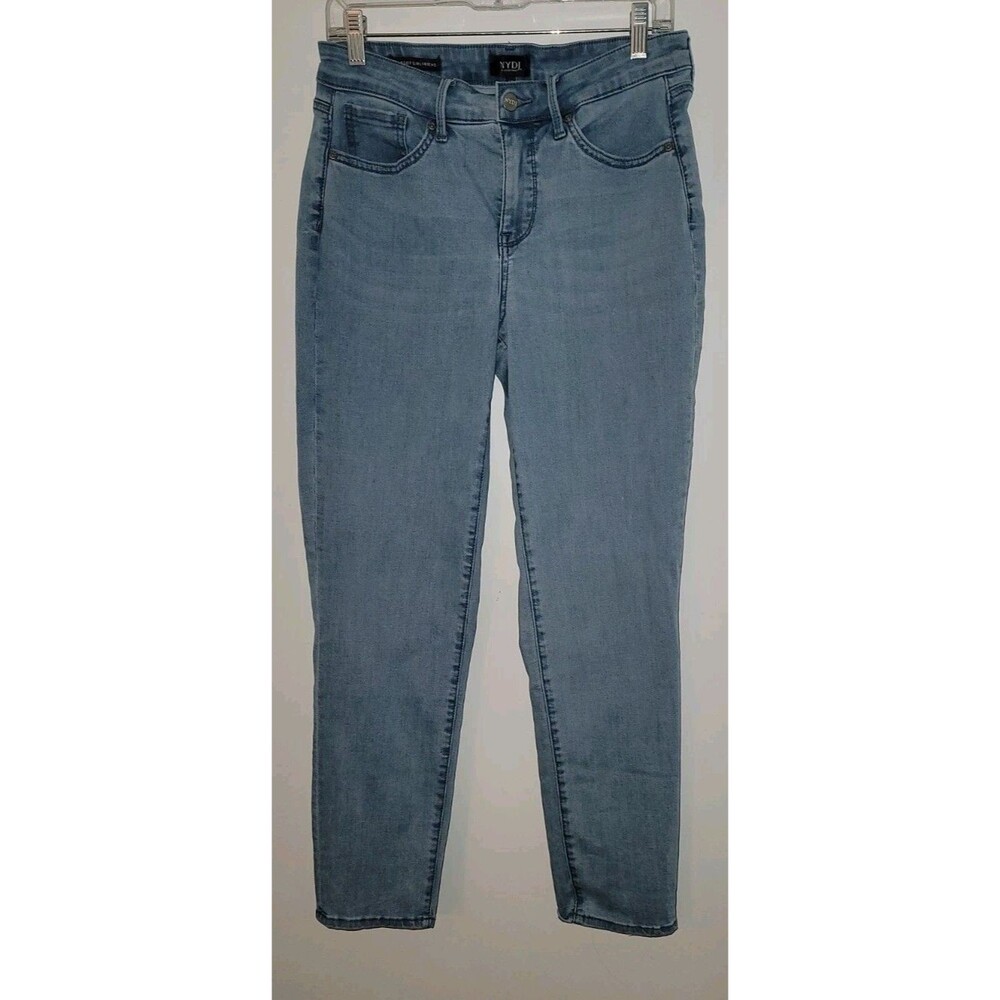 NYDJ Margot Girlfriend Jeans Womens 6T Light Blue Denim Stretch Cool Embrace